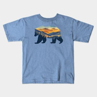 Bear Outdoor National Park Wildlife Kids T-Shirt